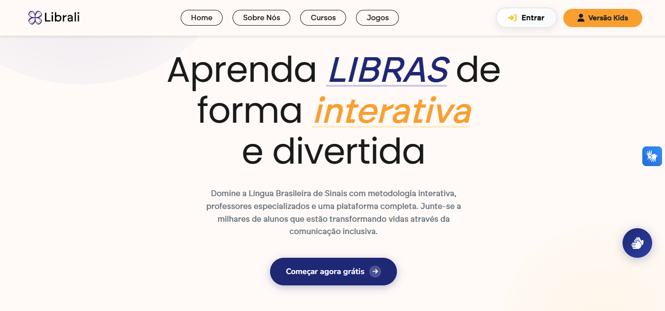 LibraLi - Plataforma de Ensino de Libras