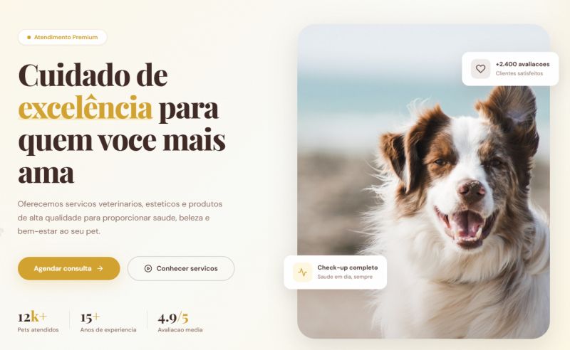 Landing Page Pet Shop
